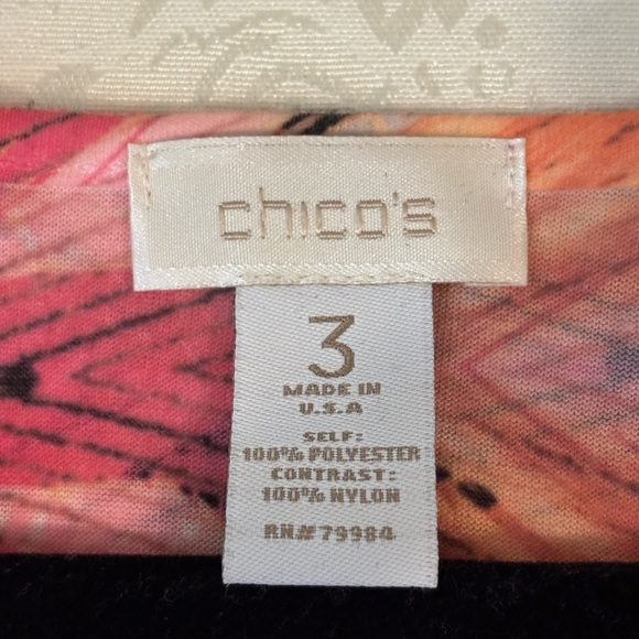 ❤️2/$15 or 3/$21❤️ Chico’s Tiered Ruffled Tank Top, Size 3, Women’s Size 16 - Picture 7 of 8